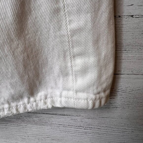 Revolve Agolde Jeans Womens Size 25 White 90's Fit Button Fly Destroyed Detail - Picture 6 of 16